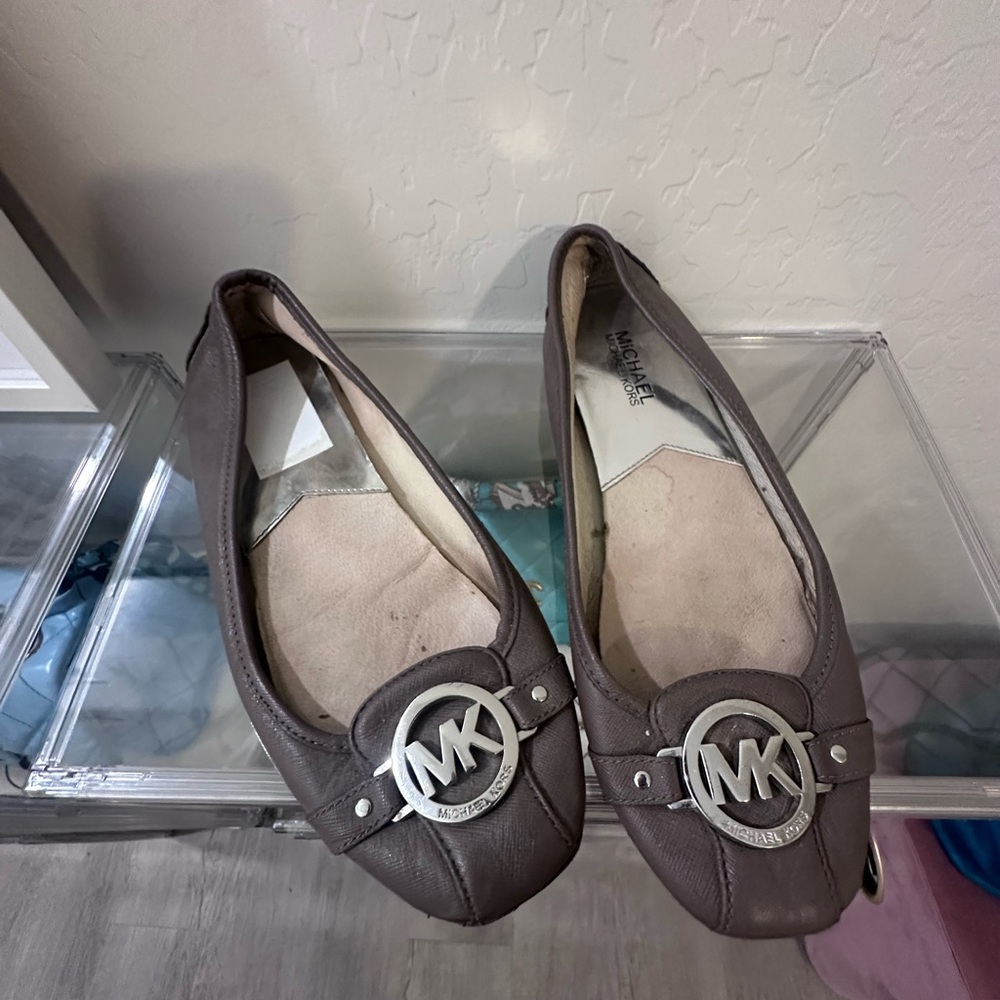 Michael Kors Brown Ballet Flats